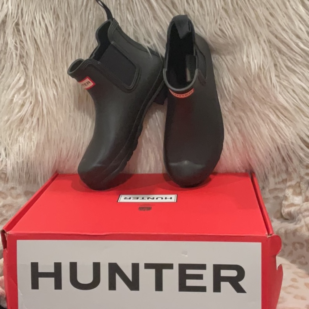 Hunter Kids Black Boots